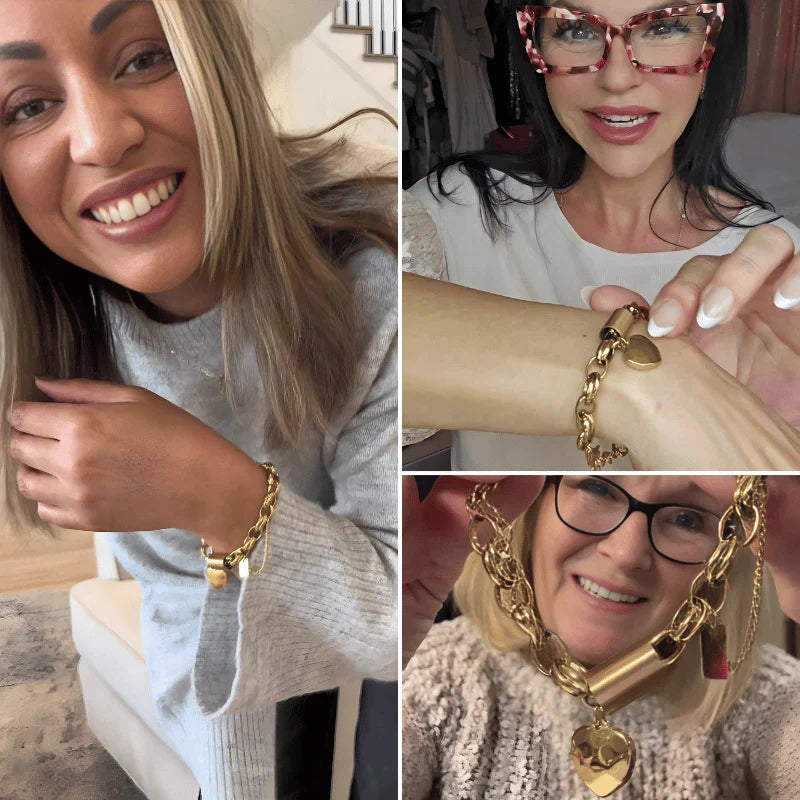 Scarlett - Heartened Chunky Bracelet