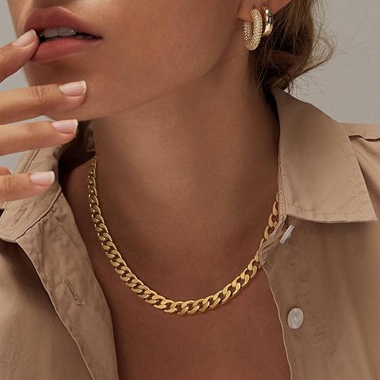 Riley - Chunky Cuban Link Necklace