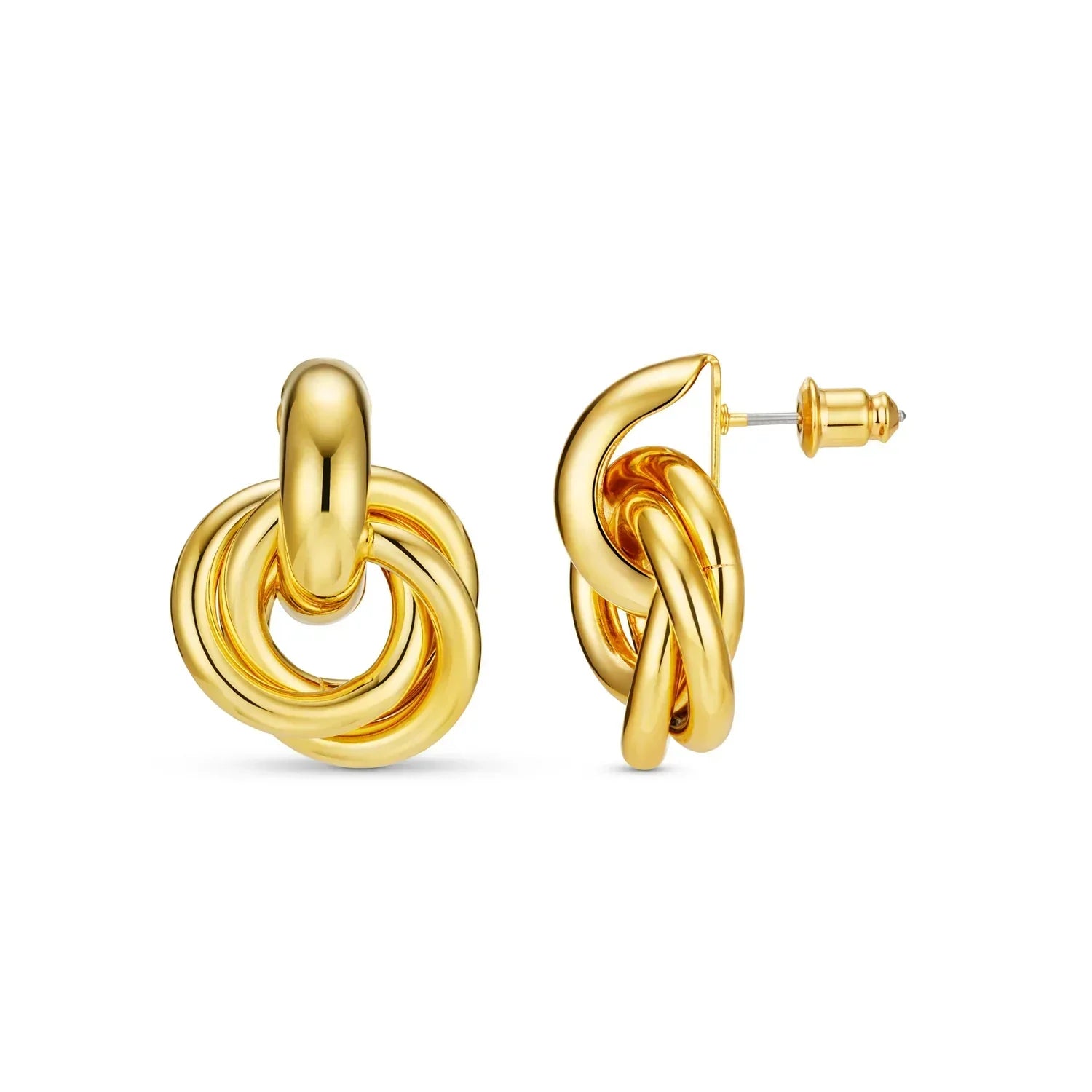 Liora – Interlock Gold Earrings