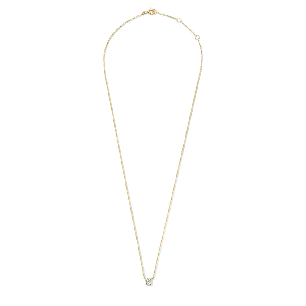 Clara – Solitaire Gold Necklace