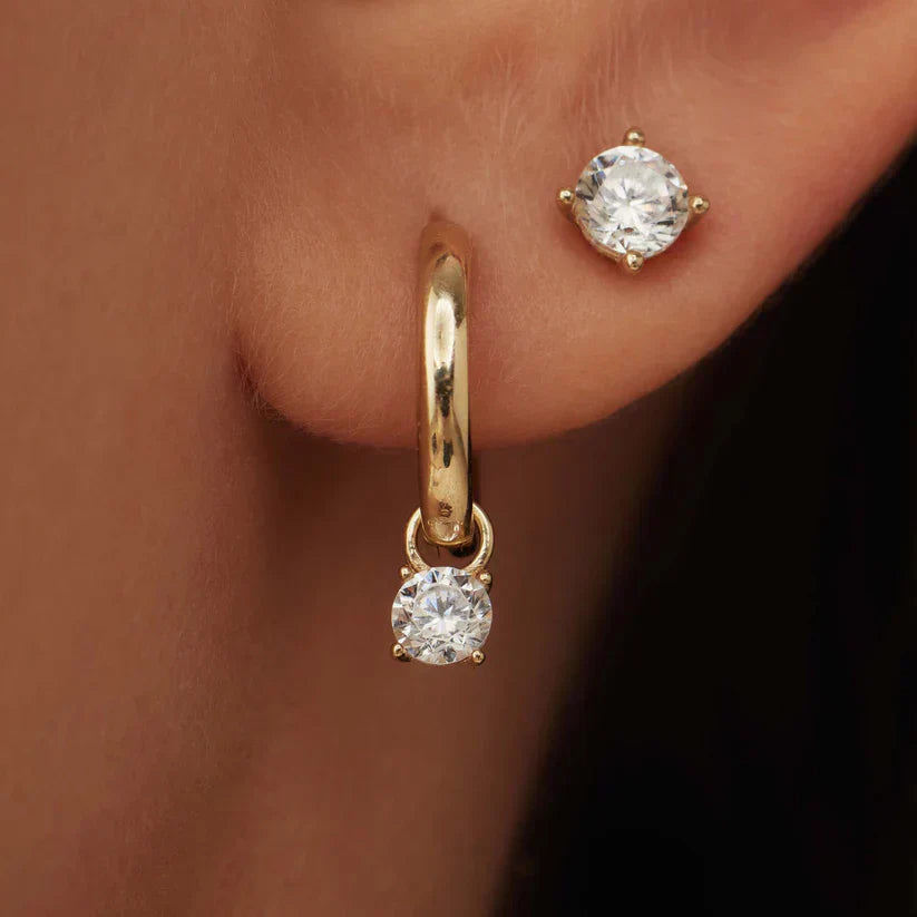 Ariana – Droplet Gold Earrings Set