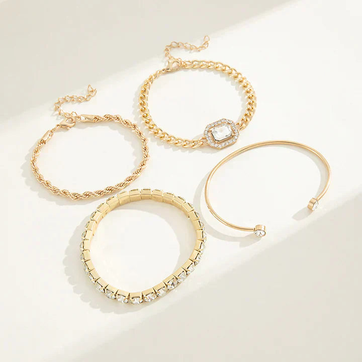 Mariana – Layered Gold Bracelet Set